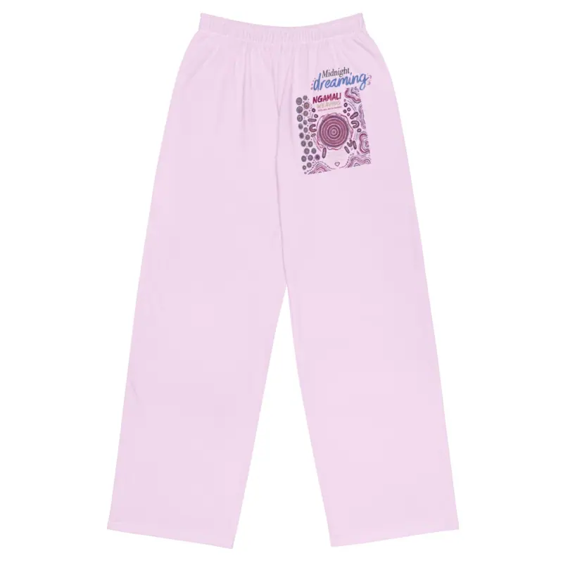 All-over Print Unisex Wide-leg Pants — Midnight Dreaming (view 2)