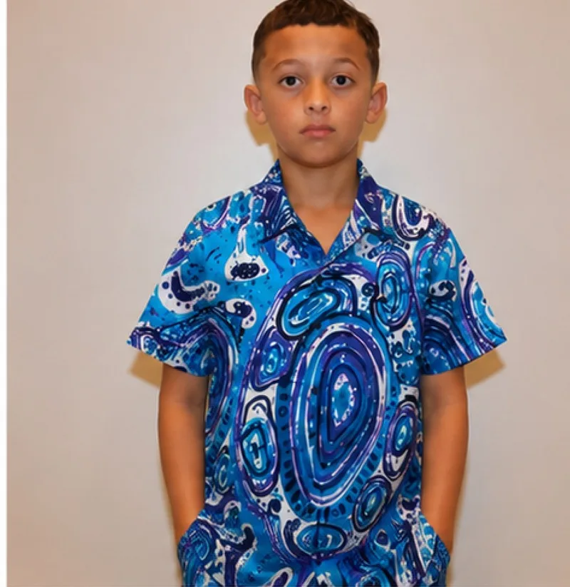 Blue Water Dreaming Shirt — the second blue colourway