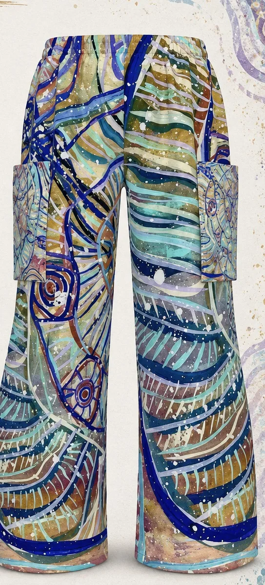 Cargo Pants — the all-over print, full length