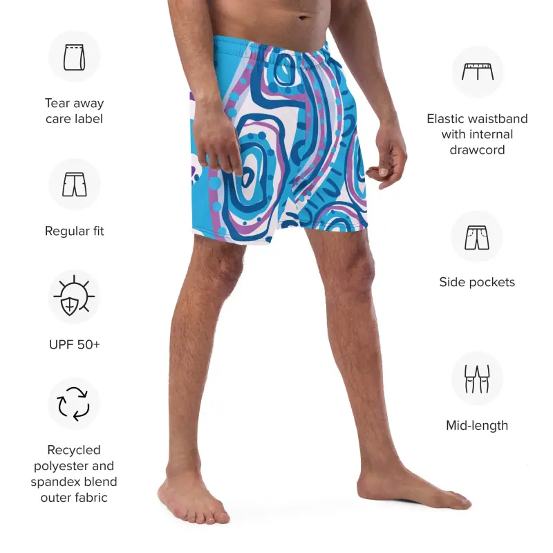 Recycled Swim Trunks — Midnight Dreaming (view 3)