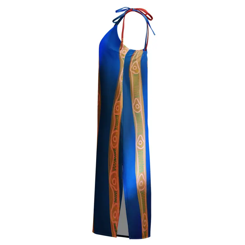 Tie-strap Midi Dress — Midnight Dreaming (view 3)