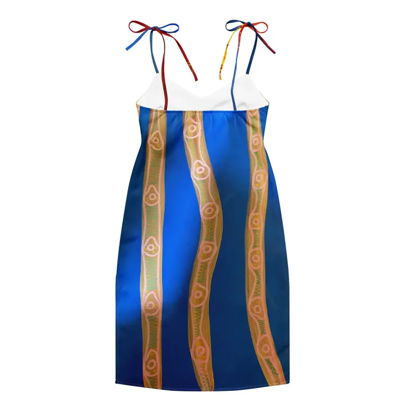Tie-strap Midi Dress — Midnight Dreaming (view 5)