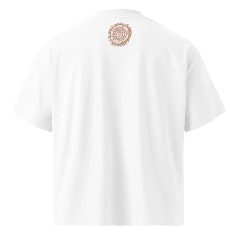 Unisex Organic Oversized High Neck T-shirt — Midnight Dreaming (view 3)