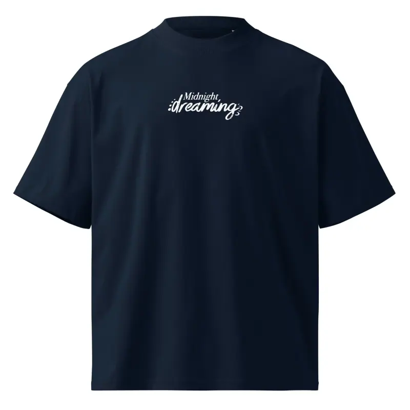Unisex Organic Oversized High Neck T-shirt — Midnight Dreaming