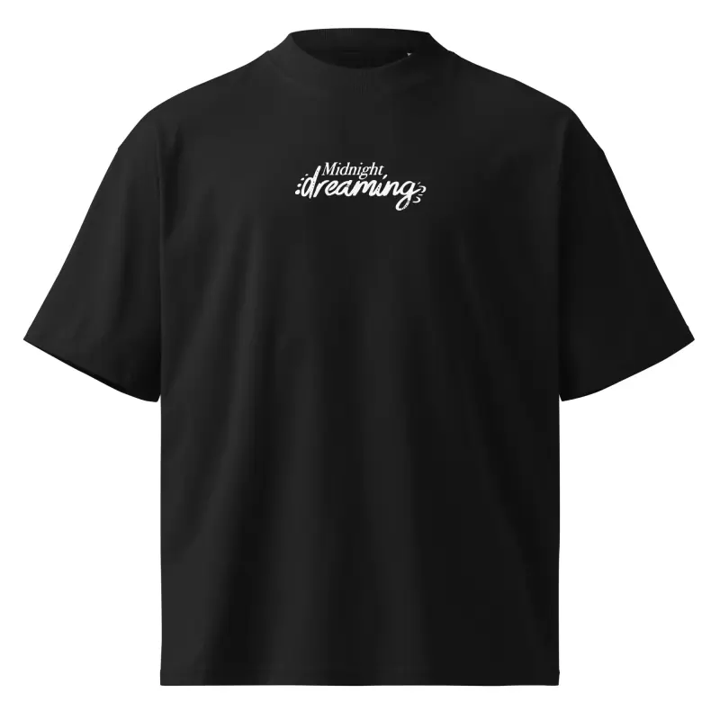 Unisex Organic Oversized High Neck T-shirt — Midnight Dreaming (view 5)