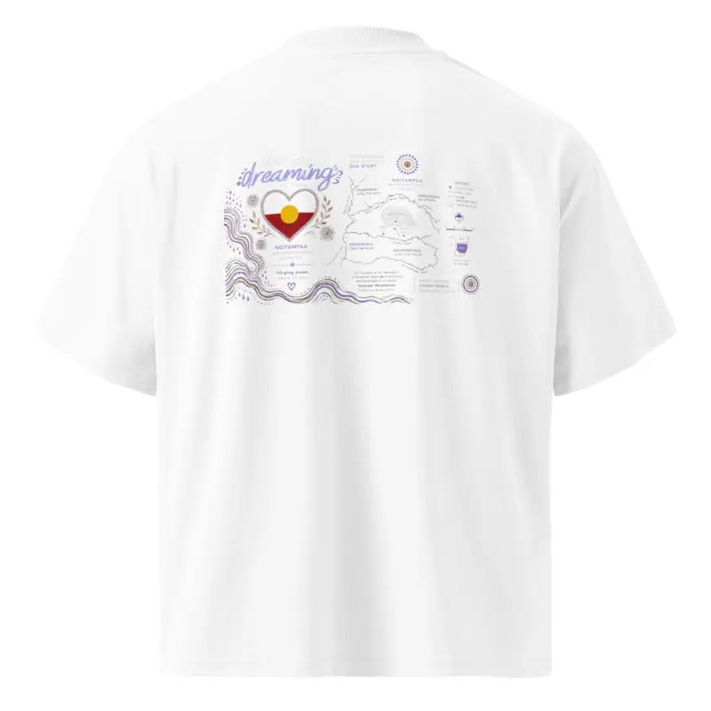 Unisex Organic Oversized High Neck T-shirt — Midnight Dreaming (view 10)