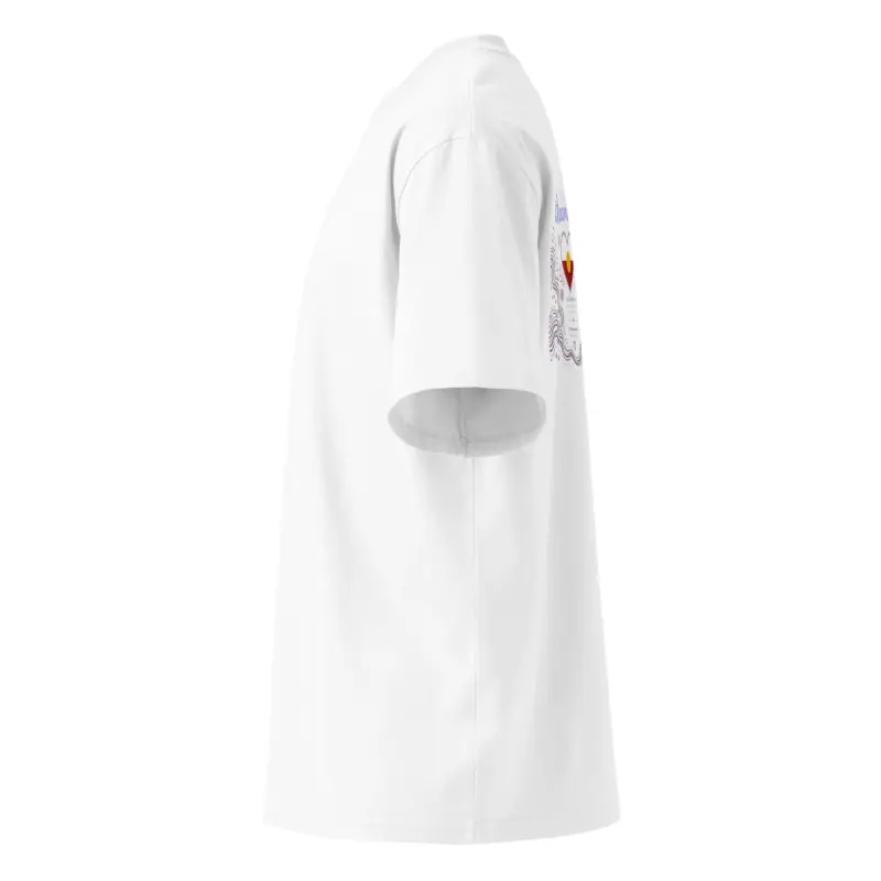 Unisex Organic Oversized High Neck T-shirt — Midnight Dreaming (view 11)