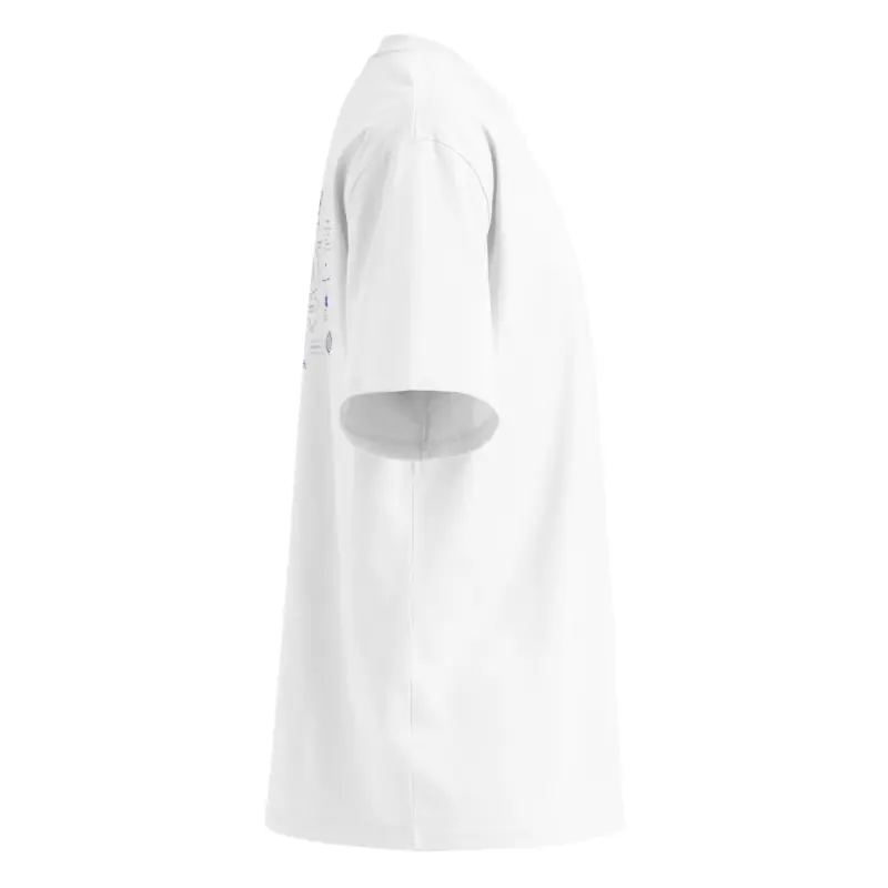 Unisex Organic Oversized High Neck T-shirt — Midnight Dreaming (view 12)