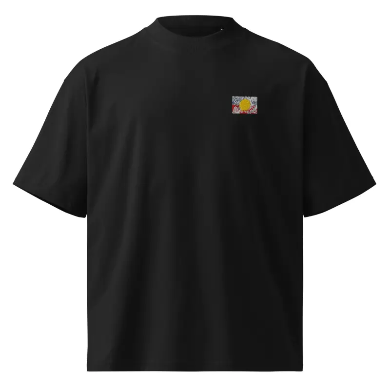 Unisex Organic Oversized High Neck T-shirt — Midnight Dreaming