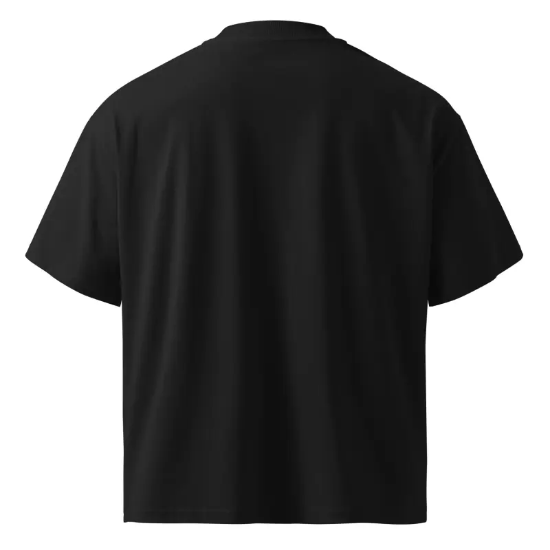 Unisex Organic Oversized High Neck T-shirt — Midnight Dreaming (view 2)