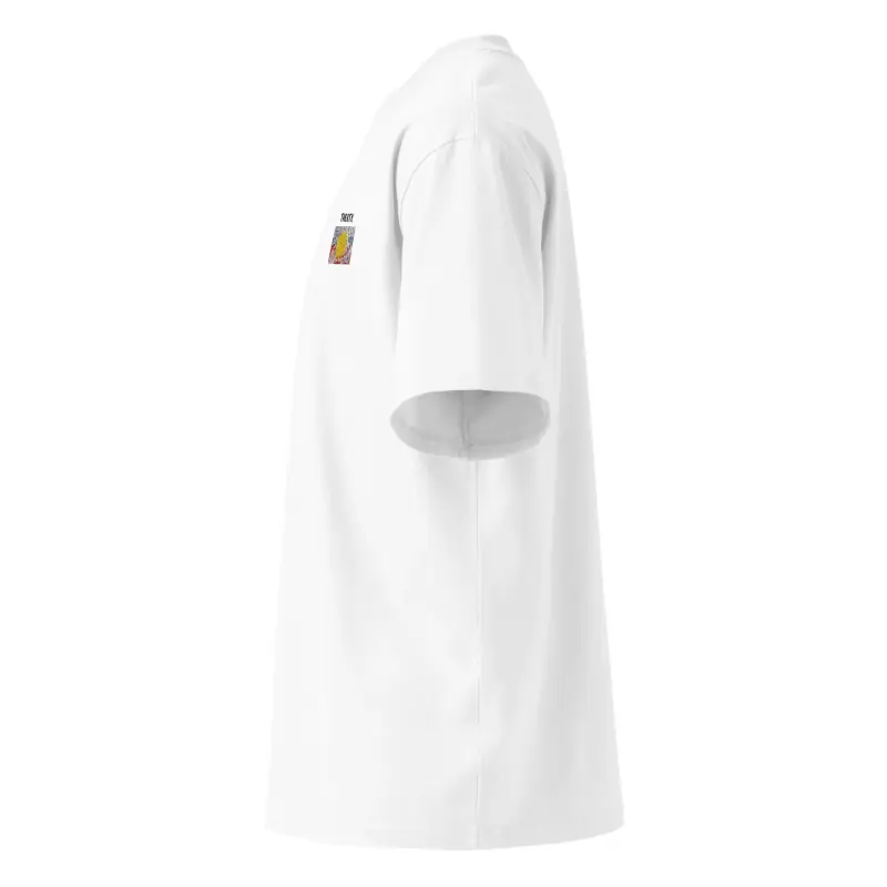 Unisex Organic Oversized High Neck T-shirt — Midnight Dreaming (view 7)