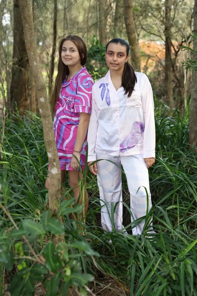 Women’s Long Sleeve Pajama Top — Midnight Dreaming