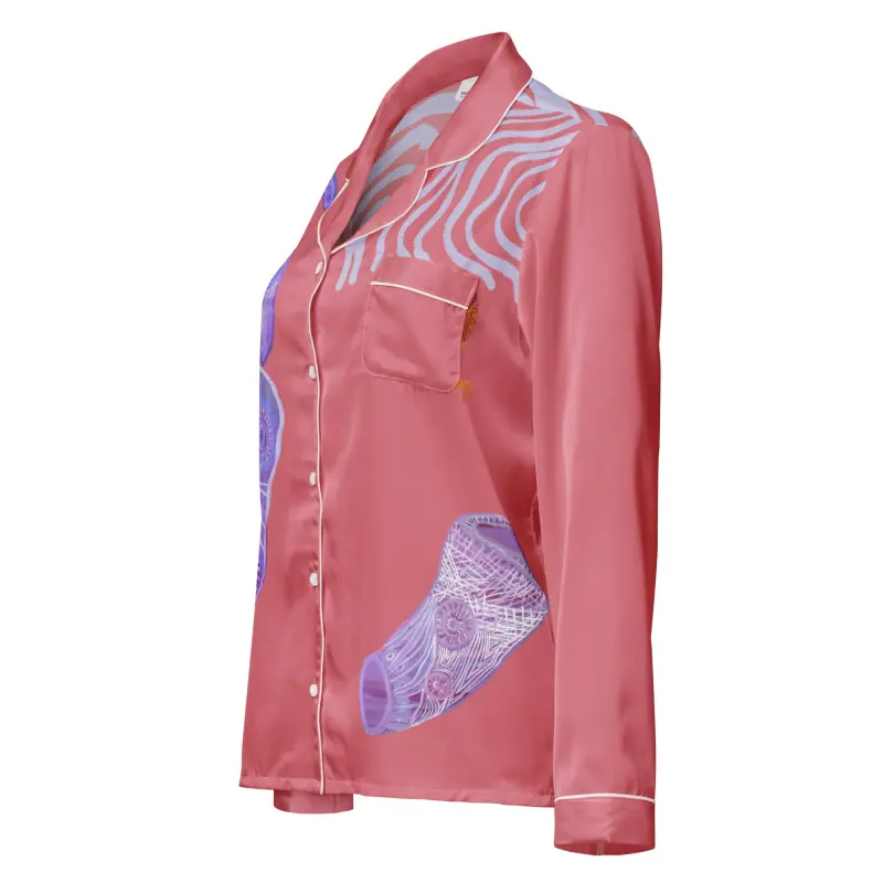 Women’s Long Sleeve Pajama Top — Midnight Dreaming