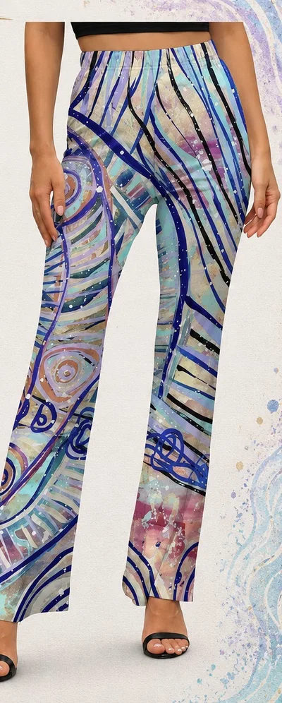 Work Pants — the all-over print, full length