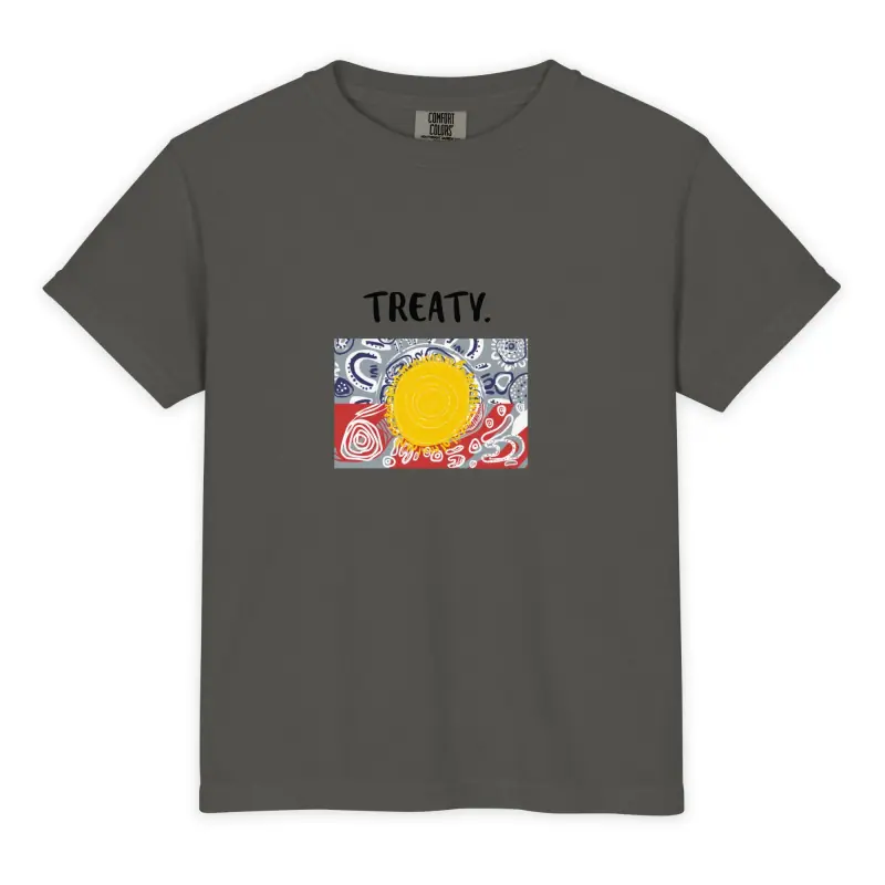 Youth Garment-dyed Heavyweight T-shirt - Comfort Colors 9018 — Midnight Dreaming (view 3)