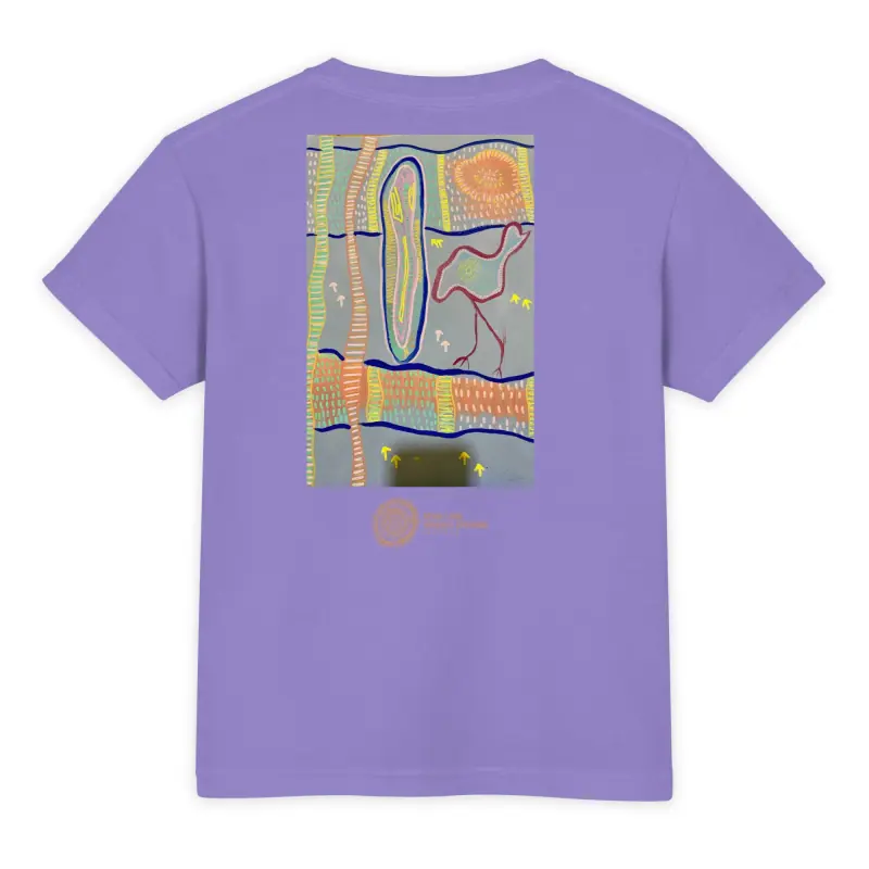 Youth Garment-dyed Heavyweight T-shirt - Comfort Colors 9018 — Midnight Dreaming (view 8)