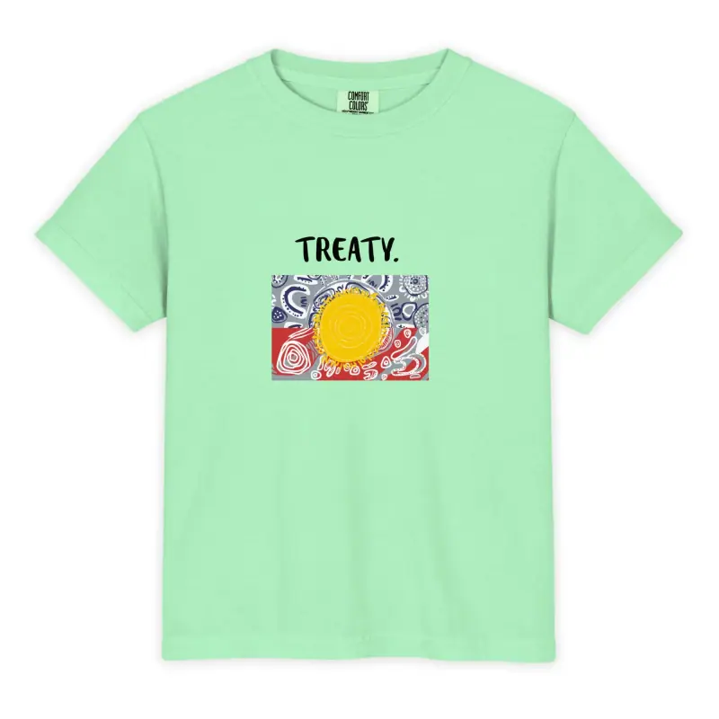 Youth Garment-dyed Heavyweight T-shirt - Comfort Colors 9018 — Midnight Dreaming (view 15)