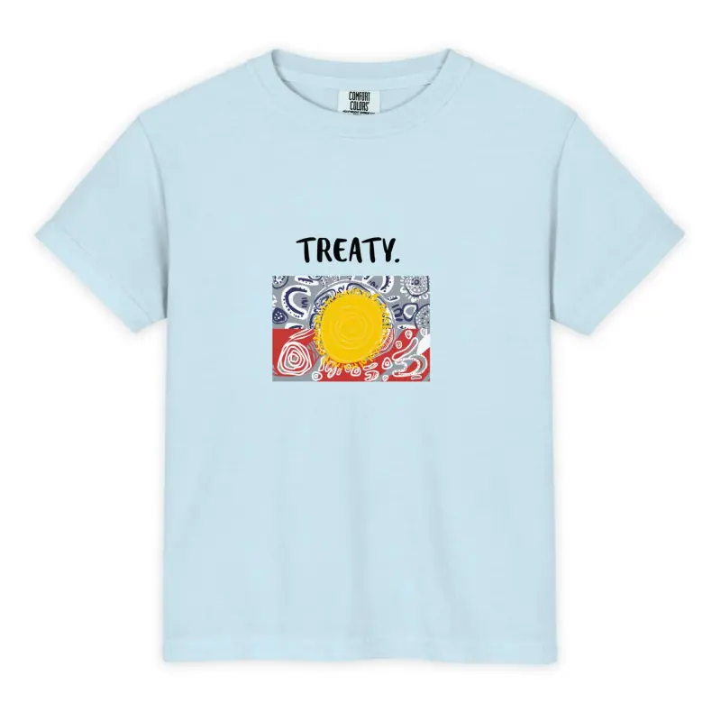 Youth Garment-dyed Heavyweight T-shirt - Comfort Colors 9018 — Midnight Dreaming (view 17)