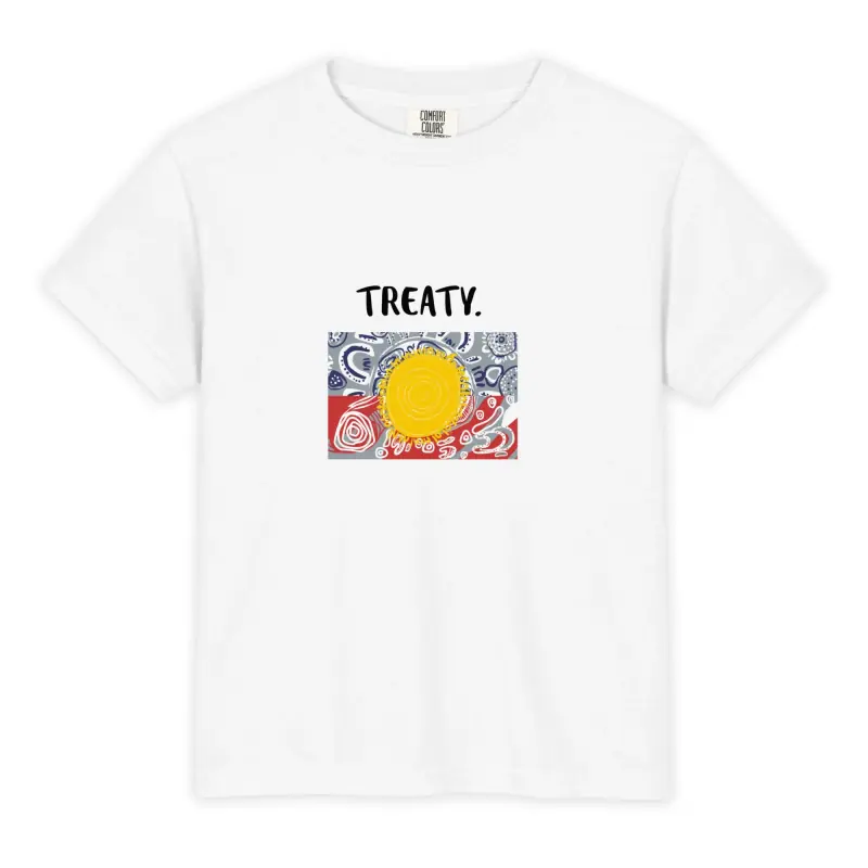 Youth Garment-dyed Heavyweight T-shirt - Comfort Colors 9018 — Midnight Dreaming (view 19)