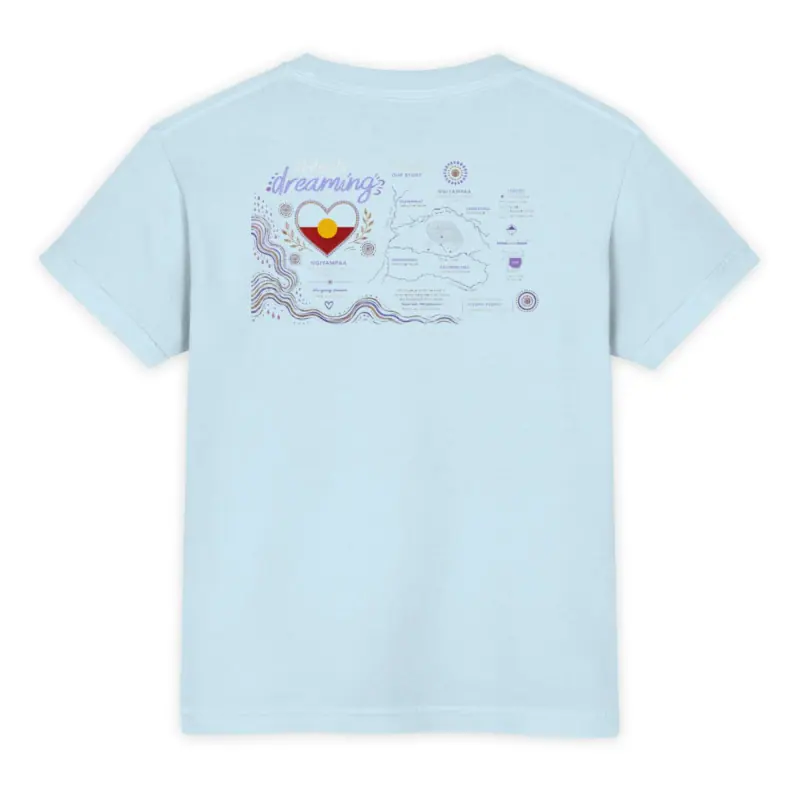Youth Garment-dyed Heavyweight T-shirt - Comfort Colors 9018 — Midnight Dreaming (view 8)