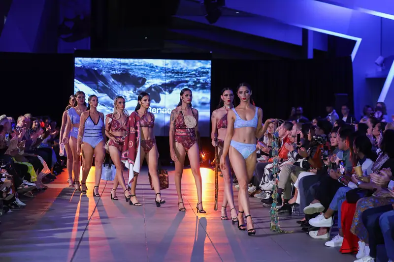 Runway finale — Midnight Dreaming swim on the catwalk