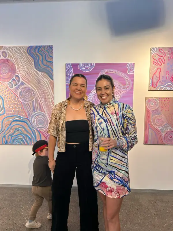 Coiled weaving by Renae Lamb with emu feather