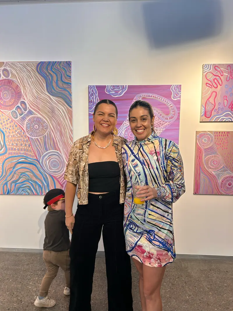 Coiled weaving by Renae Lamb with emu feather