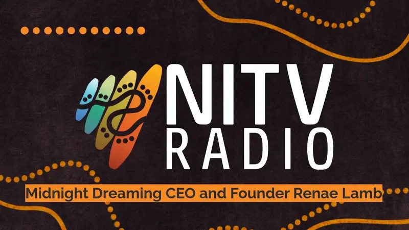 Renae Lamb interviewed for SBS NITV Radio — film still